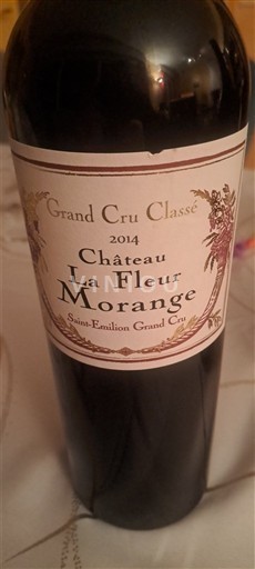Vina Rouge sec Château La Fleur Morange 2014 Francija Bordeaux Saint-Émilion Grand Cru AOC Grand Cru