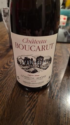 Rhônen laakso Côtes-du-rhône Château Boucarut Alma 2016