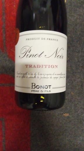 Wijnen Rouge sec Tradition Bonot Père et Fils Non millésimé Frankrijk Bourgondië Bourgogne AOC