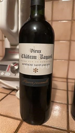 Bordeaux Montagne Saint-Émilion Château Vieux Château Bayard Réserve Personnelle 2016