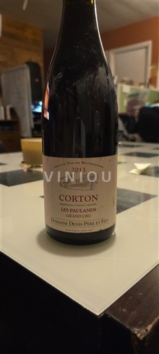 Bourgogne Corton Grand Cru Domaine Nis Pere et Fils Les Paulands 2013
