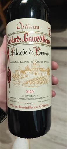 Bordeaux Lalande-de-Pomerol Château Gibard du Grand Moine 2020