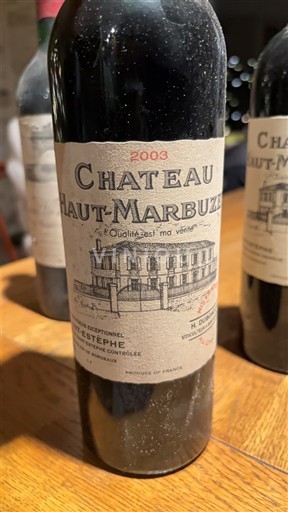 Bordeaux Saint-Estèphe Haut Marbuzet 2003
