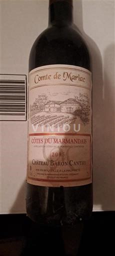 Tây Nam Côtes-du-marmandais Château Baron Cantin Comte de Mariac 2005