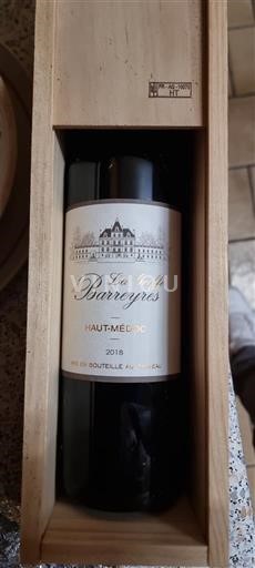 Bordéus Haut-Médoc Les Barreyes 2018