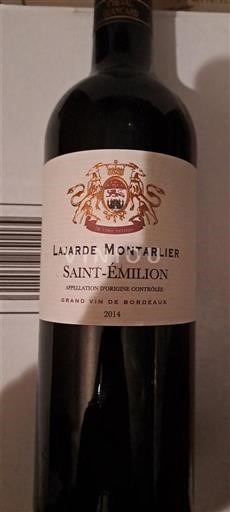 Bordeaux Saint-Émilion Lajarde Montarlier 2014