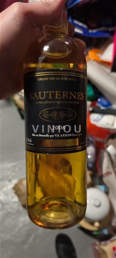 Bordéus Sauternes Vindependants 2008