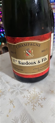 Sparkling Wines Blanc brut Cuvée Spéciale Veuve Bardoux & Fils Non millésimé France Champagne AOC Premier Cru