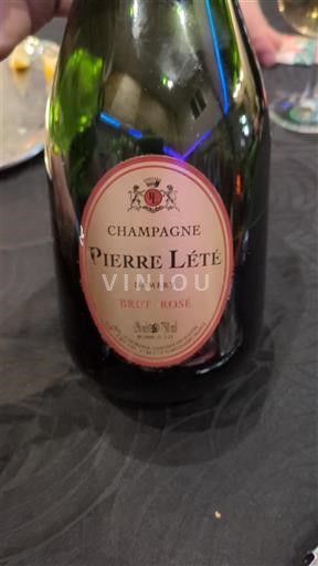 Sparkling Wines Rosé brut Brut Rosé Pierre Lété Non millésimé France Champagne AOC