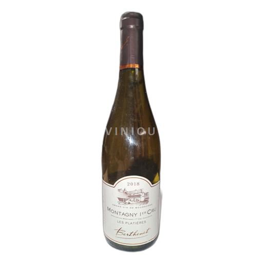 Burgundi Montagny Berthenet Les Platières 2018