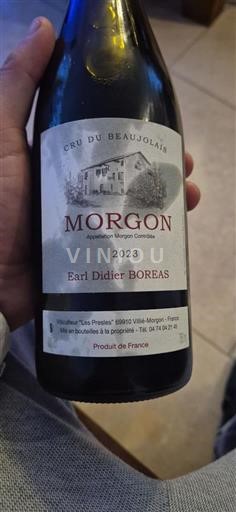 Vine Rouge sec Earl Didier BOREAS 2023 Frankrig Beaujolais Morgon AOC