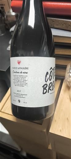 Beaujolais Côte-de-brouilly Domaine Lathuilière Coteaux de vins 2017