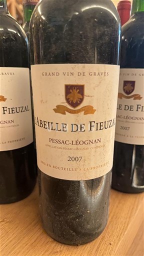Bordoja Pessac-Léognan L'Abeille de Fieuzal 2007