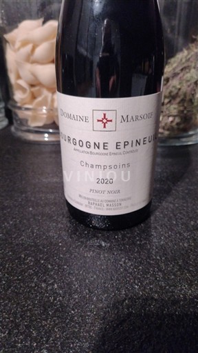 Borgogna Bourgogne Epineuil Domaine Marsoif Champsoins 2020