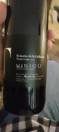 Sudoeste Béarn Domaine La Caillabère Tentation 2010