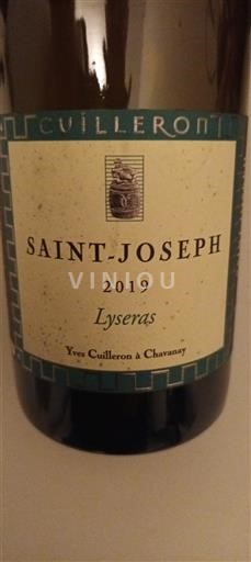 Vine Blanc sec Lyseras Yves Cuilleron 2019 Frankrig Rhône-dalen Saint-Joseph AOC