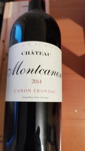 Bordeaux Canon-Fronsac Château Montcanon 2014
