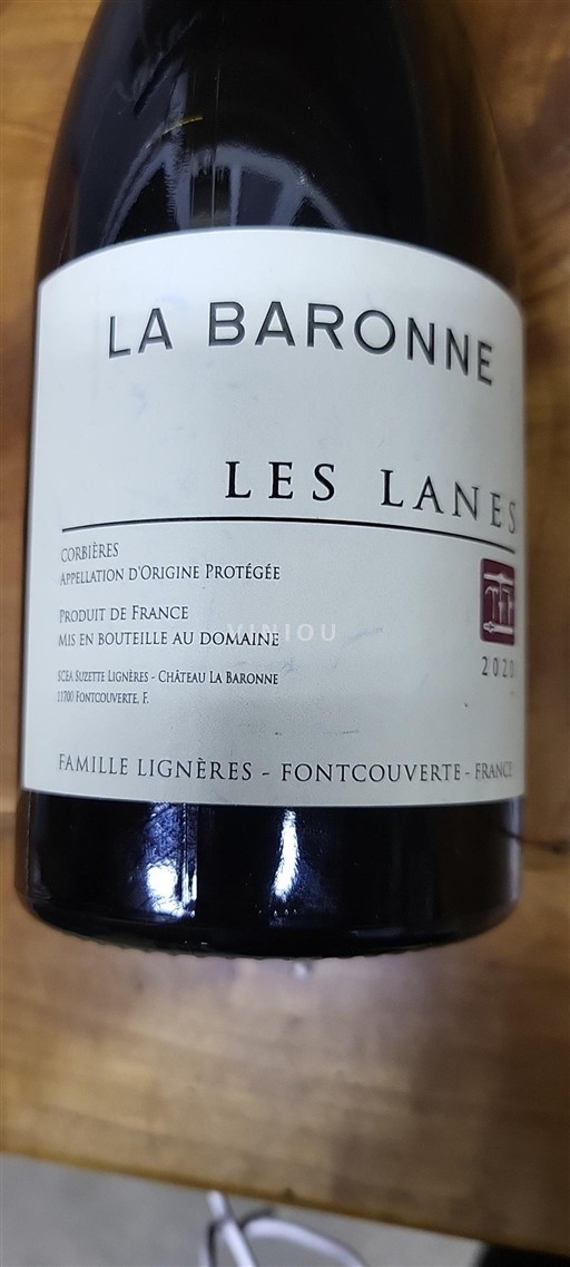 Languedoc Corbières La Baronne Les Lanes 2020