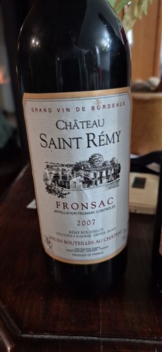 Burdeos Fronsac Château Saint Rémy 2007