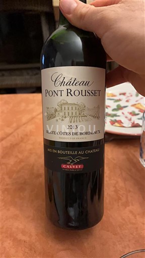 Bordeaux Blaye-côtes-de-bordeaux Château Pont Rousset 2013