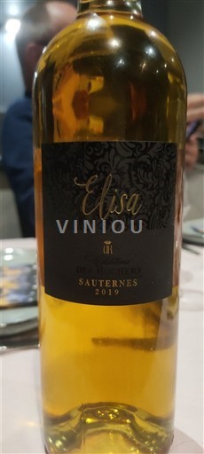 Bordeaux Sauternes Les Carmes de Rieussec Elisa 2019