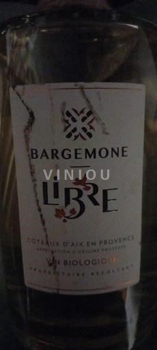 Provence Coteaux d'Aix-en-Provence Bargemone Libre Không niên vụ