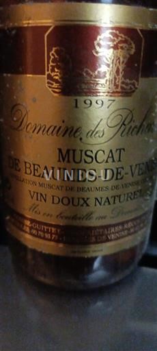 Rhône Valley Muscat de Beaumes de Venise Domaine S Richard 1997