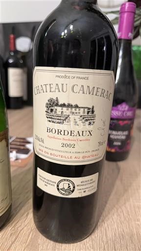 Bordeaux Château Camerac 2002