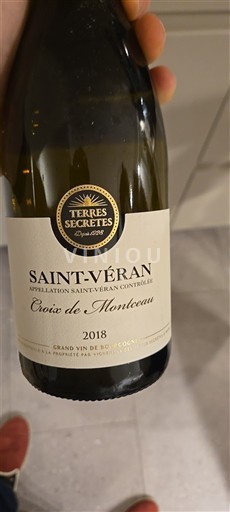 Wines Blanc sec Croix de Montceau Terres Secrètes 2018 France Burgundy Saint-Véran AOC