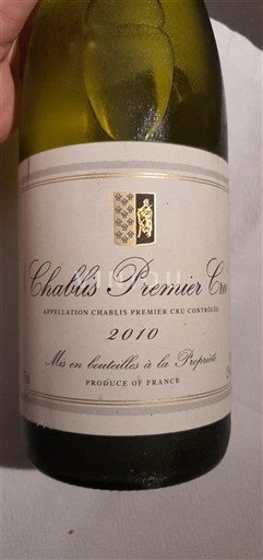 Burgundsko Chablis Premier Cru Inconnu 2010