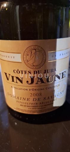 Jura Côtes du Jura Domaine Savagny 2008