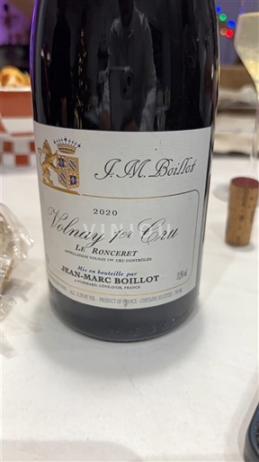 Vinos Rouge sec Le Ronceret Jean-Marc Boillot 2020 Francia Borgoña Volnay AOC Premier Cru