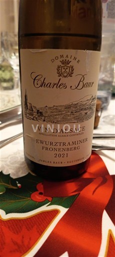 Alsazia Domaine Charles Baur Gewurztraminer Fronenberg 2021