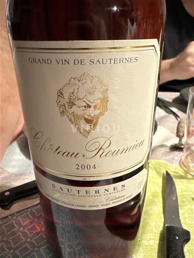 Bordeaux Sauternes Château Roumieu 2004