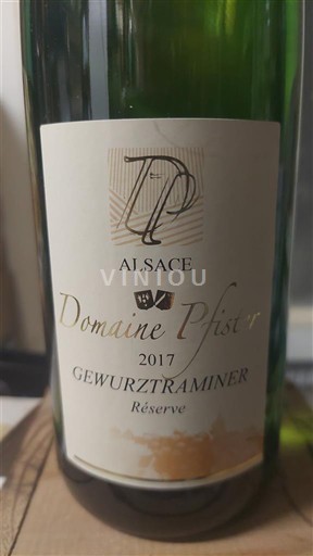 Alzacija Gewürztraminer Domaine Pfister Réserve 2017