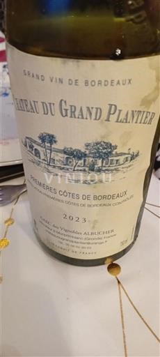 Burdeos Primeras Colinas de Burdeos Château Grand Plantier 2023