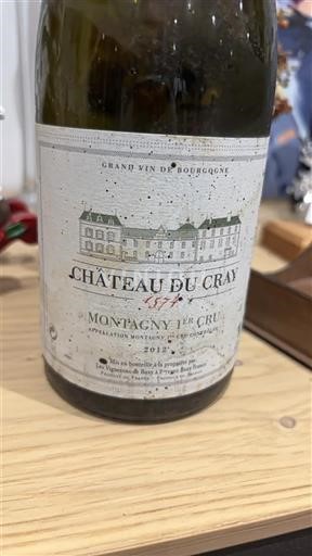 Borgoña Montagny Premier Cru Château Cray 2012