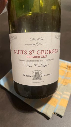 Burgundsko Nuits-saint-georges Premier Cru Nuiton Beaunoy Les Pruliers Neročník