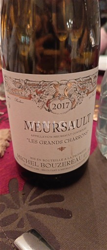 Burgundy Meursault Michel Bouzereau et Fils Les Grands Charrons 2017