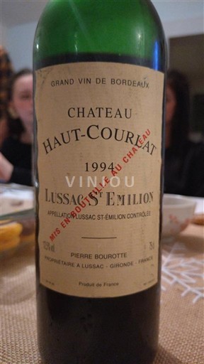 Bordeaux Lussac-saint-émilion Château Haut-Courlat 1994