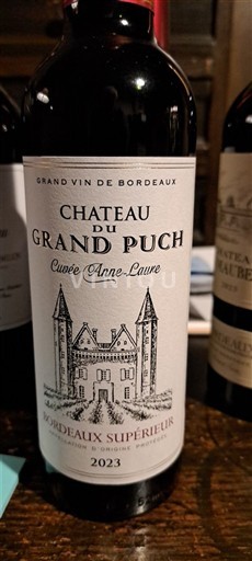 Bordeaux Bordeaux Supérieur Château Grand Puch Anne-Laure 2023