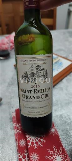 Bordeaux Saint-Émilion Grand Cru Saint-Emilion 2018