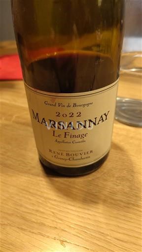 Burgundija Marsannay Régis Bouvier Le Finage 2022