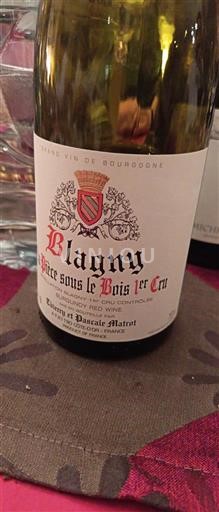 Borgoña No especificado Premier Cru Thierry et Pascale Matrot La Pièce sous le Bois 1er Cru Sin añada