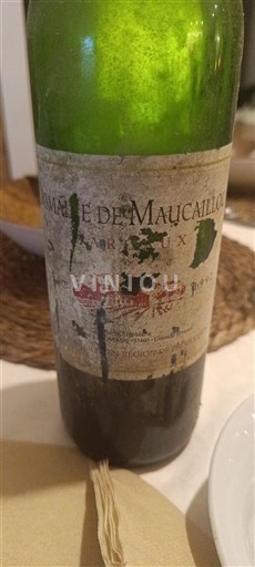 Bordeaux Margaux Château Maucaillou 1992