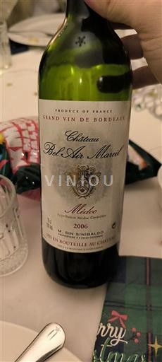 Bordeaux Médoc Château Bel Air Marcel 2006