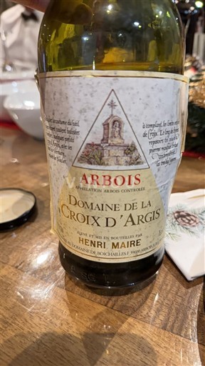 Jura Arbois Domaine La Croix d'Argis Không niên vụ