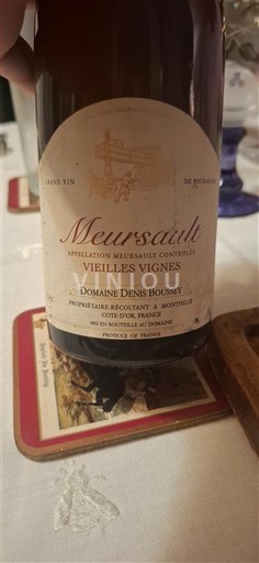 Bourgogne Meursault Domaine Nis Boussey Vieilles Vignes 2003