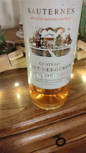 Bordeaux Sauternes Château Haut-Bergeron 1997