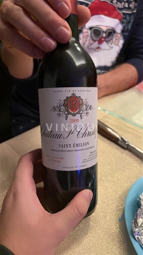 Bordeaux Saint-Émilion Château St Christophe 2000